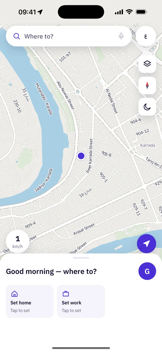 The Al-Habbar GPS map of Baghdad